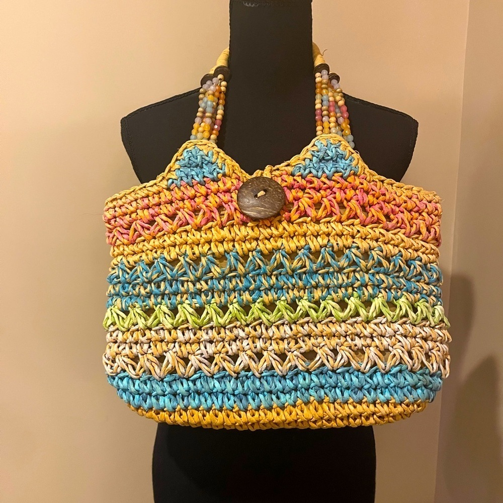 Cappelli Straworld Pastel Multi Color
Lined Hobo Bag